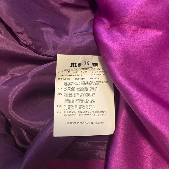 JIL SANDER purple dress size 34 - Picture 6 of 14